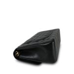 Black Caviar Quilted Classic Flap Jumbo Gold Hardware - Image 11