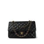 Black Caviar Quilted Classic Flap Jumbo Gold Hardware - Image 10