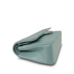 Dark Green Caviar Quilted Classic Flap Medium LGHW - Image 7
