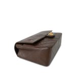 Brown Lambskin Quilted Single Flap GHW - Image 7