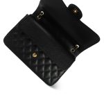 Black Caviar Quilted Classic Flap Jumbo Gold Hardware - Image 9