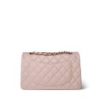 21C Rose Clair Caviar Quilted Classic Flap Small LGHW - Image 5