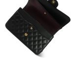 Black Caviar Quilted Classic Flap Jumbo Gold Hardware - Image 8