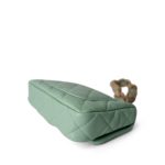 23P Light Green Lambskin Quilted Funkytown Flap Bag Antique Gold Hardware - Image 11