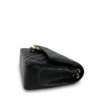 Black Caviar Quilted Double Flap Medium Gold Hardware - Image 7