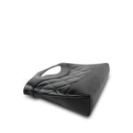24B Black Calfskin Quilted 31 Nano Shopping Bag Light Gold Hardware - Image 8