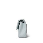 Light Blue Caviar Quilted Classic Flap Small Silver Hardware - Image 4