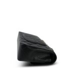 Black Caviar Quilted Double Flap Medium Gold Hardware - Image 11