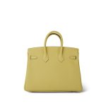 Birkin 25 Jaune Poussin Togo Palladium Plated W Stamp - Image 8