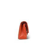 Orange Lambskin Quilted Medium Classic Flap Gold Hardware - Image 6