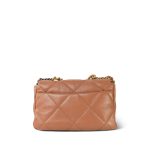 21P Caramel Lambskin Quilted Large 19 Flap MHW - Image 4
