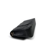 Black Caviar Quilted Double Flap Medium Gold Hardware - Image 9