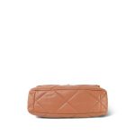 21P Caramel Lambskin Quilted Large 19 Flap MHW - Image 7
