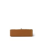Tan Lambskin Quilted Half Moon Flap Gold Hardware - Image 8