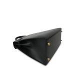 Kelly 28 Sellier Black Box Calfskin Gold Plated Z Circle Stamp - Image 16