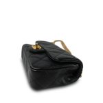 Black Caviar Quilted Mini Sweetheart Single Flap Bag Aged GHW - Image 5
