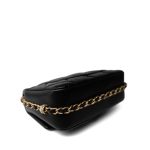 23B Black Lambskin Quilted Mini Square Chain Around Flap Aged Gold Hardware - Image 8