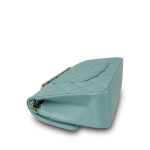 20C Tiffany Blue Caviar Quilted Classic Flap Medium LGHW - Image 9