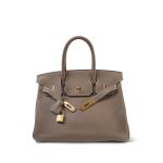 Birkin 30 Etoupe Togo Gold Plated A Stamp - Image 3