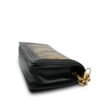 Black Gold Python Lambskin Old Medium Boy Bag Aged Gold Hardware - Image 11