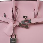 Birkin 25 Rose Sakura Swift Palladium Plated D Stamp - Image 15