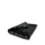 Black Lambskin Quilted CC Printed Envelope Flap Bag Clutch With Chain SHW - Image 7