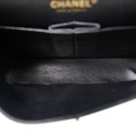 Black Caviar Quilted Double Flap Medium Gold Hardware - Image 5