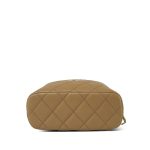 25A Dark Beige Caviar Quilted Métiers D’Art Clutch With Chain LGHW - Image 5