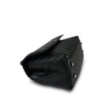 19K Black Caviar Chevron Quilted Small Coco Handle Ruthenium Hardware - Image 13