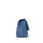 20B Blue Denim Quilted CC Single Flap Jumbo SHW - Image 5