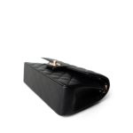 21B Black Lambskin Quilted Classic Flap Small Rose Gold Hardware - Image 8