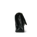 Black Lambskin Chevron Quilted Classic Flap Medium Gold Hardware - Image 5
