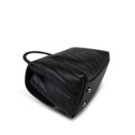 19K Black Caviar Chevron Quilted Small Coco Handle Ruthenium Hardware - Image 7