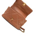 21P Caramel Lambskin Quilted Large 19 Flap MHW - Image 13