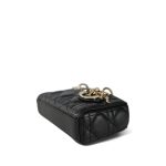 Lady D-Joy Black Lambskin Cannage Micro - Image 7