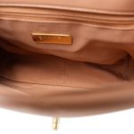 21P Caramel Lambskin Quilted Large 19 Flap MHW - Image 14
