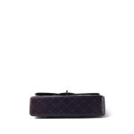 Plum Lambskin Quilted Classic Flap Medium Light Gold Hardware - Image 5