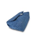 20B Blue Denim Quilted CC Single Flap Jumbo SHW - Image 12