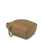25A Dark Beige Caviar Quilted Métiers D’Art Clutch With Chain LGHW - Image 9