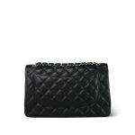 Black Jumbo Caviar Quilted Classic Flap SHW - Image 5