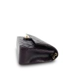 Plum Lambskin Quilted Classic Flap Medium Light Gold Hardware - Image 6