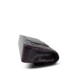 Plum Lambskin Quilted Classic Flap Medium Light Gold Hardware - Image 8