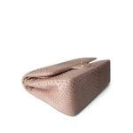 Iridescent Light Pink Python Classic Flap Jumbo LGHW - Image 7