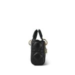 Lady D-Joy Black Lambskin Cannage Micro - Image 3