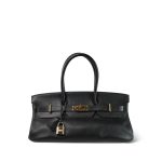 Shoulder Birkin 42 JPG Noir Clemence Gold Plated [J] Stamp