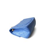 24P Blue Aged Calfskin Quilted Mini Reissue 2.55 Flap Aged Gold Hardware - Image 14