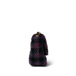 22K Multicolor Tweed Quilted 19 Flap Mixed Hardware Small - Image 9