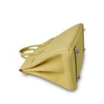 Birkin 25 Jaune Poussin Togo Palladium Plated W Stamp - Image 12
