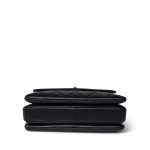 Black Lambskin Quilted Trendy CC Small Light Gold Hardware - Image 8