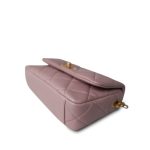 24P Pearly Pink Charm Single Flap Aged Gold Hardware - Image 5